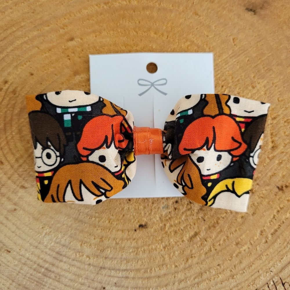 Handmade Cartoon Harry Potter Character Fabric Hair Bow